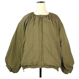 Autre Marque audrey and john wad Gather Volume Washer Down Jacket Green Khaki