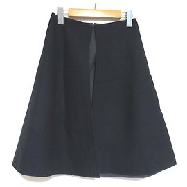 Christian Dior Wollrock Braun Blau Marineblau