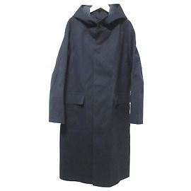 Autre Marque Mackintosh Rubber Hooded Coat Blue Navy blue