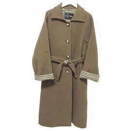 Autre Marque Sorelle Fontana Wool Coat Brown