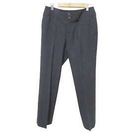 Autre Marque Umii908 45R Check Stretch Tapered Pants Brown Dark grey
