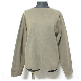 Autre Marque Cardigã de malha canelada Milano 2WAY com zíper Liesse Marrom
