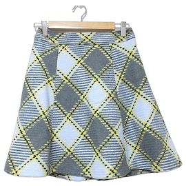 Autre Marque Gonna svasata argyle Blue Label Crestbridge Blu