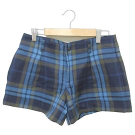 Autre Marque O'Neil of Dublin Check Wool Shorts Blue