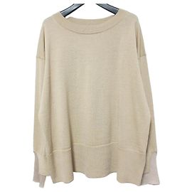 Autre Marque Pull en maille de laine Simplicite Beige