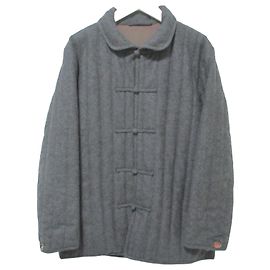 Autre Marque 45R Wool Quilting China Button Jacket Brown Dark grey