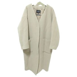 Autre Marque Abrigo sin cuello Untitled PONTETORTO Beige Otro