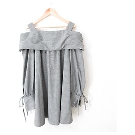 Autre Marque Apuweiser-riche Glen Check Stretch-Kleid Braun