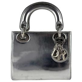 Christian Dior Silver Handbag/Shoulder Bag Silvery