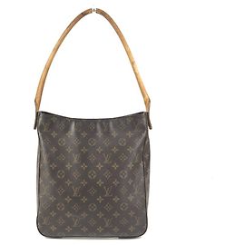 Sac Louis Vuitton Monogram Looping GM Marron