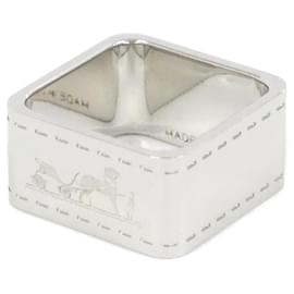 Hermès Hermes Bolduc Schal mit Ring Silber