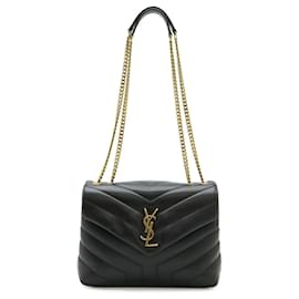 Bolsa de ombro com corrente Loulou Yves Saint Laurent Preto