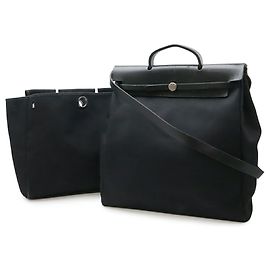 Hermès BORSA HERMES Herbag MM Borsa a tracolla Nero