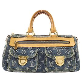 Bolsa Boston Louis Vuitton Monogram Denim Neo Speedy Azul