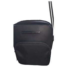 Autre Marque Porsche Design Borsa a Tracolla in Nylon e Pelle Nera Nero