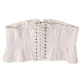 Corset Alaïa blanco de algodón Blanco