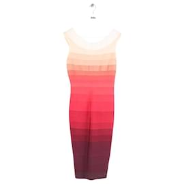 Abito Herve Leger Rosso in Cotone Elastan S Rosso