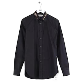 Camicia Saint Laurent in cotone nera Nero