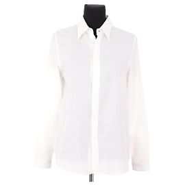 Camicia Saint Laurent in cotone bianco Bianco