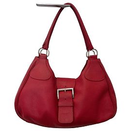 Borsa Hobo Prada Moon in pelle rossa Rosso