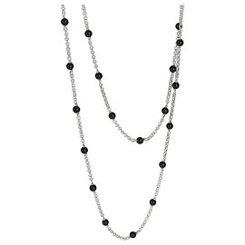Colar Station em prata de lei e ônix David Yurman Outro