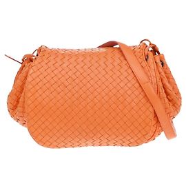 Bottega Veneta Intrecciato Shoulder Leather Laranja