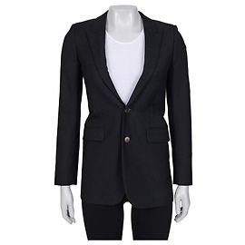 Chic Saint Laurent Black Wool Jacket - FR34/XS Pre-owned Other