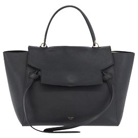 Céline Celine Gürtel aus strukturiertem Leder Medium Schwarz