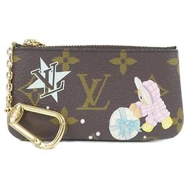 Monedero Monogram Louis Vuitton Castaño Azul Monograma
