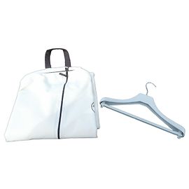 Hermès Canvas Garderobenbag Creme