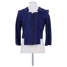 Veste Barbara Bui en daim bleu Bleu