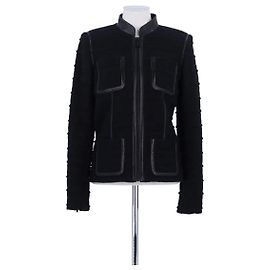 Barbara Bui Black Cotton Jacket M Black