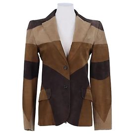Dolce & Gabbana Jacke aus Wildleder beige Beige