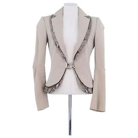 Blazer de algodão bege Dolce & Gabbana Bege