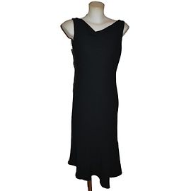 Gerard Darel ärmelloses langes schwarzes Kleid Schwarz