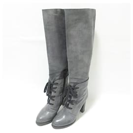 Chloé Botas longas de couro Chloe Marrom