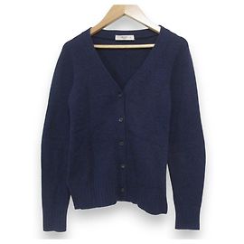 Cárdigan de punto de cachemira con cuello en V Prada Azul Azul marino