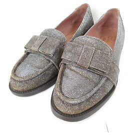 Autre Marque Mocassins de couro Diego Bellini com laço Dourado
