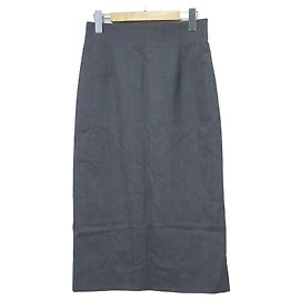 Autre Marque Rope Wool Mohair Skirt Brown
