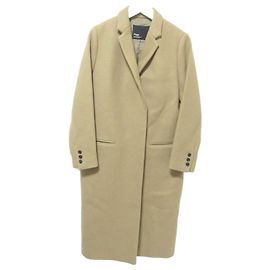 Autre Marque Plage Wool Long Chester Coat Brown