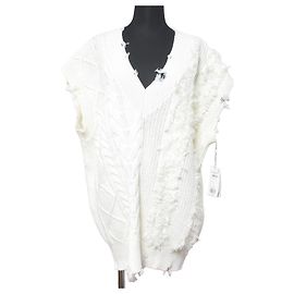 Autre Marque GRACE CONTINENTAL Crash Knit Pullover Beige