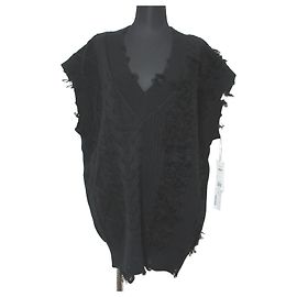 Autre Marque Crash-Strickpullover GRACE CONTINENTAL Schwarz