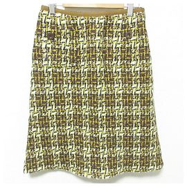 Autre Marque Saia lápis de tweed de comprimento no joelho Sally Scott Marrom