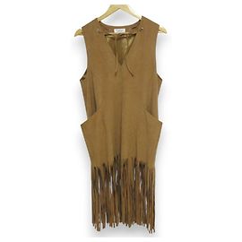 Autre Marque Vestido efecto ante MACPHEE Beige