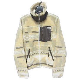 Polo Ralph Lauren Fleecejacke aus Leder mit Native Pattern Beige
