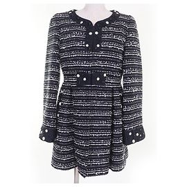 Autre Marque Abrigo de algodón sin cuello TO BE CHIC Azul Azul marino