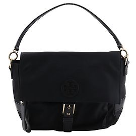 Borsa a tracolla in nylon Tilda di Tory Burch Nero