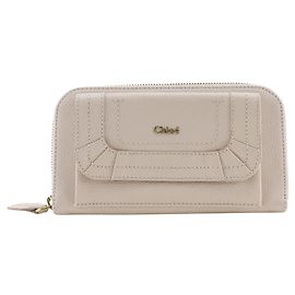 Chloé Paraty Leder-Langgeldbörse Pink Andere