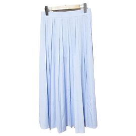Autre Marque Gonna lunga plissettata ESTNATION Blu Blu chiaro