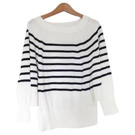 Autre Marque IENA Round Form Border Strickpullover Blau Andere